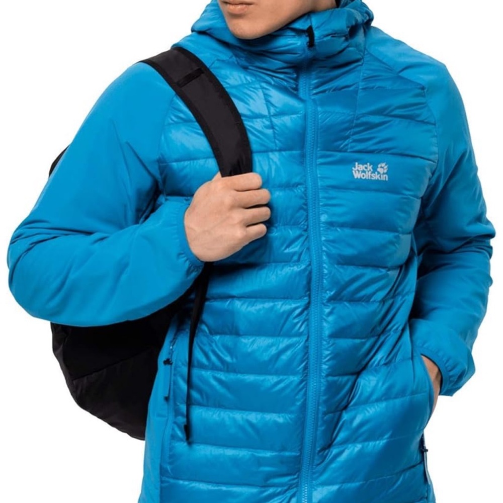 Jack Wolfskin Men's Vibrant Blue Puffer Jacket
